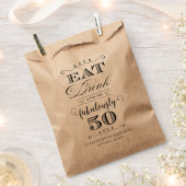 Iss Drink und sei fabelhaft fünfzig Geschenktütchen (Ausgeschnitten)