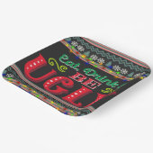 Iss Drink und sei hässlicher Weihnachtskraut Pappteller (Gewinkelt)