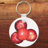 Iss einen Apfel und geh ins Bett Schlüsselanhänger (Vorderseite)