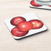 Iss einen Apfel und geh ins Bett Untersetzer (Linke Seite)
