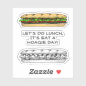 Iss einen Hoagie-Tag Aufkleber (Blatt)