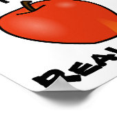 Iss einfach echtes Essen Poster (Ecke)