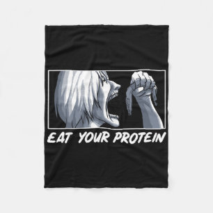 Iss Eiweiß Anime Gym Manga Bodybuilding Fitn Fleecedecke