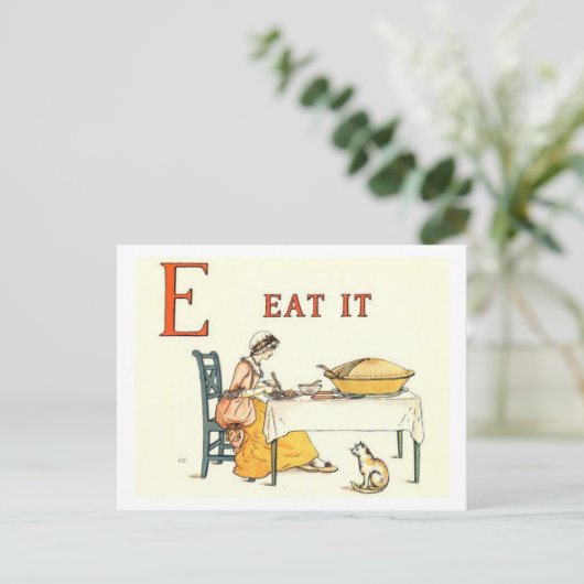 Iss es postkarte (Stehend Vorderseite)