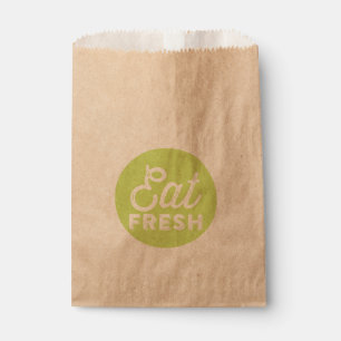 Iss frisch Retro-Typografie-Geschenktüten Geschenktütchen