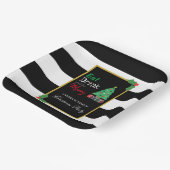 Iss' fröhlich und feiere Weihnachten Pappteller (Gewinkelt)