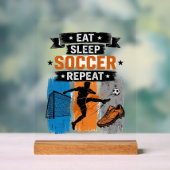 Iss Fussball Profi T-Shirt Acrylschild (Neutral)