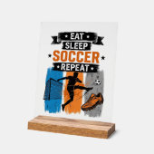 Iss Fussball Profi T-Shirt Acrylschild (Winkel)