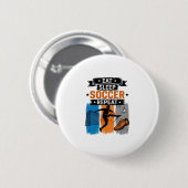 Iss Fussball Profi T-Shirt Button (Vorne & Hinten)