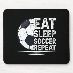 Iss Fussball Wiederhole Fussball Spieler Fussball Mousepad