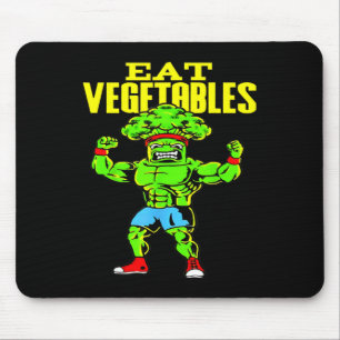 Iss Gemüse Lustiger Brokkoli Fitness Kraftsport Mousepad