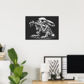 Iss Gemüse – Toter Hase von BurnsInHell Poster (Heimbüro)