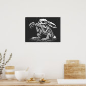 Iss Gemüse – Toter Hase von BurnsInHell Poster (Küche)