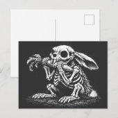 Iss Gemüse – Toter Hase von BurnsInHell Postkarte (Vorne/Hinten)