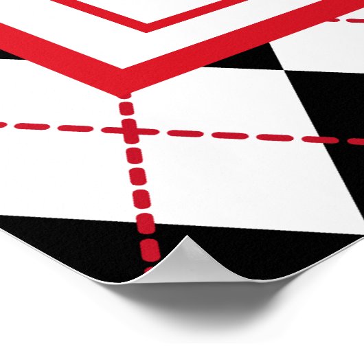 Iss Here Diner Sign Poster (Ecke)