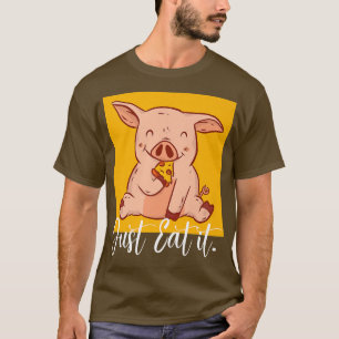 Iss it Pizza Backen Niedlich Pizza Lover Feinschme T-Shirt