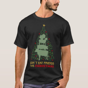 Iss keine Freunde dieses Weihnachten, Veganer T-Shirt