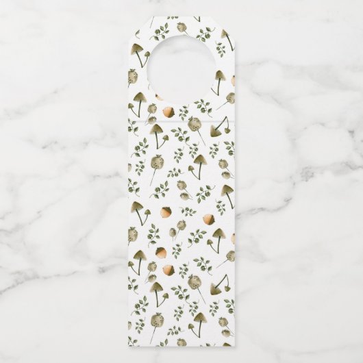 Iss Kuchen, trinke Wein, sei dankbar | Erntedank Flaschenanhänger (Rückseite)