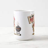 Iss mehr Rindfleisch ! Huhn Kaffeetasse (Mittel)