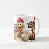 Iss mehr Schwein Kaffeetasse (VorderseiteRechts)