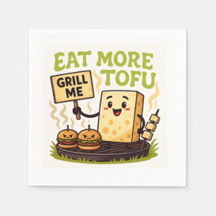 Iss mehr Tofu – Grille mich stattdessen BBQ-Protes Serviette