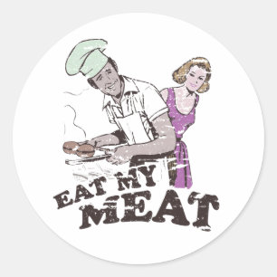 ISS MEIN FLEISCH RUNDER AUFKLEBER