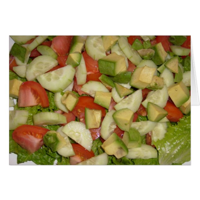 Iss meine Salatkarte (Vorderseite (Horizontal))