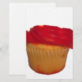 Iss meinen Cupcake Briefpapier (Vorne/Hinten)