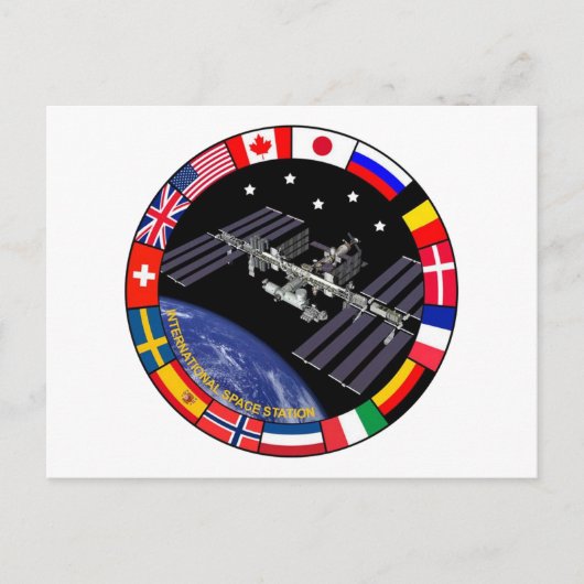 ISS-Member Composite-Logo Postkarte (Vorderseite)