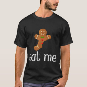 Iss mich Lebkuchenmann Lustiges Weihnachten T-Shirt