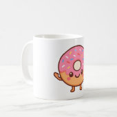 Iss Mich Lustige Donuts Kaffeetasse (Vorderseite Links)