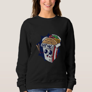 Iss mich solange ich heiß bin Food Cooking Fried R Sweatshirt