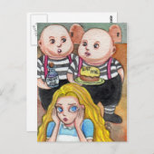 Iss mich und trinke mich postkarte (Vorne/Hinten)