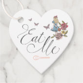 Iss mich! Vintage Alice im Wunderland Geschenkanhänger (Vorderseite)