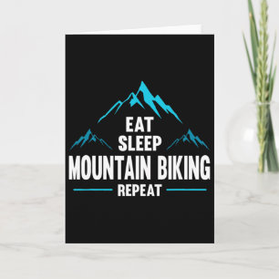 Iss Mountainbiken Schlaf Essen Wiederholung - Karte