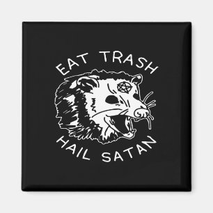 Iss Müll Essen Heil Satan Passende Weihnachts-Pyja Magnet