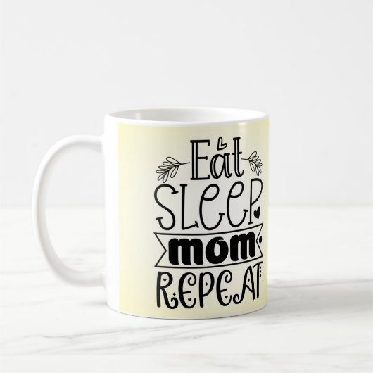 Iss Mutter Wiederholen Kaffeetasse (Links)