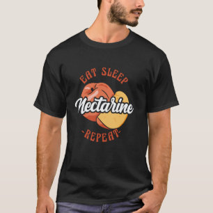 Iss Nektarine Vegan Vegetarische Diät wiederholen T-Shirt