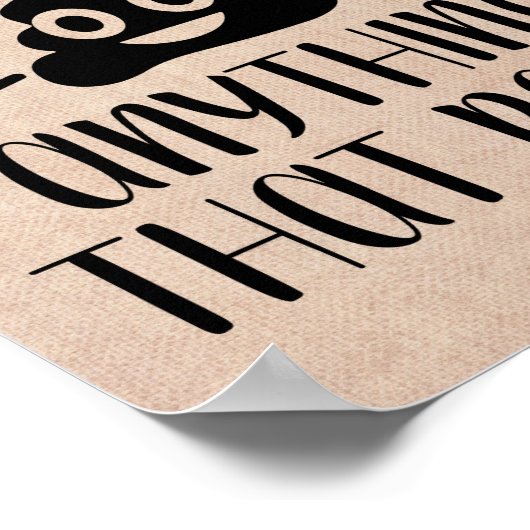 Iss nichts, was Kacke, Vegan Poster (Ecke)