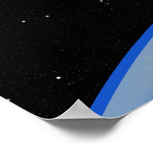 ISS oder Internationale Raumstation Poster (Ecke)