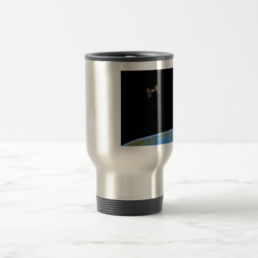 ISS oder Internationale Raumstation Reisebecher (Mittel)