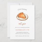 Iss Pie Erntedank Dinner Einladung (Vorderseite)