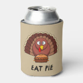 Iss Pie mit Erntedank Türkei Dosenkühler (Kanne Vorderseite)