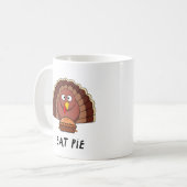 Iss Pie mit Erntedank Türkei Kaffeetasse (Vorderseite Links)