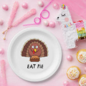 Iss Pie mit Erntedank Türkei Pappteller (Party)