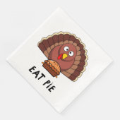 Iss Pie mit Erntedank Türkei Serviette (Ecke)