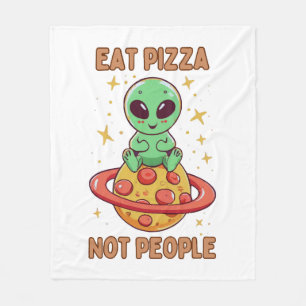 Iss Pizza nicht Menschen Fleecedecke