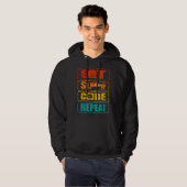 iss schlaf code wiederhole informatik programmiere hoodie (Vorne ganz)