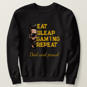 Iss-Schlaf-Gaming-Wiederholung Cool-Gamer-Art-T-Sh Sweatshirt