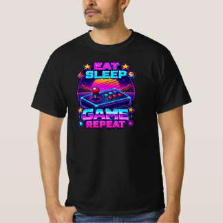 Iss-Schlaf-Spiel-Wiederholung-T-Shirt T-Shirt
